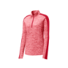 Picture of Sport-Tek® Ladies PosiCharge® Electric Heather Colorblock 1/4-Zip Pullover