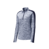 Picture of Sport-Tek® Ladies PosiCharge® Electric Heather Colorblock 1/4-Zip Pullover