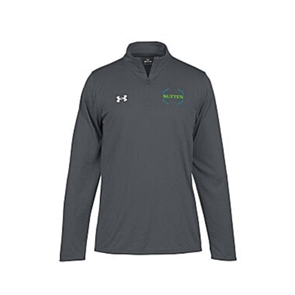 Picture of Fortress Under Armor Tech Strip 1/4 Zip - Black/Grey